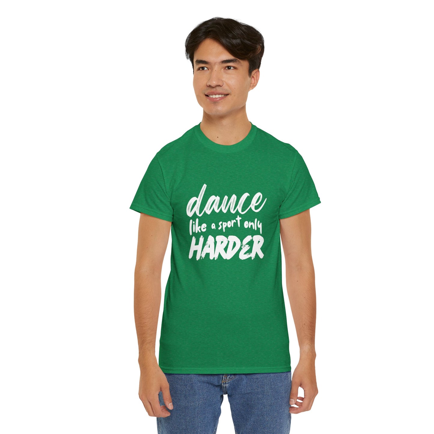 “Dance Like a Sport Only Harder” Unisex Heavy Cotton T-Shirt – Dance-Inspired Graphic Tee for Adults & Kids