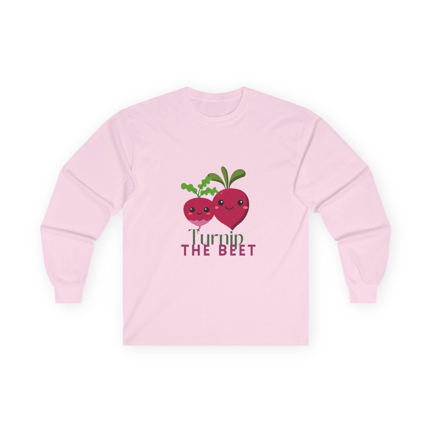 "Turnip the Beet" Unisex Long Sleeve Tee – Funny Dance Pun Shirt with Cute Pepper Graphic for Dancers & Veggie Lovers