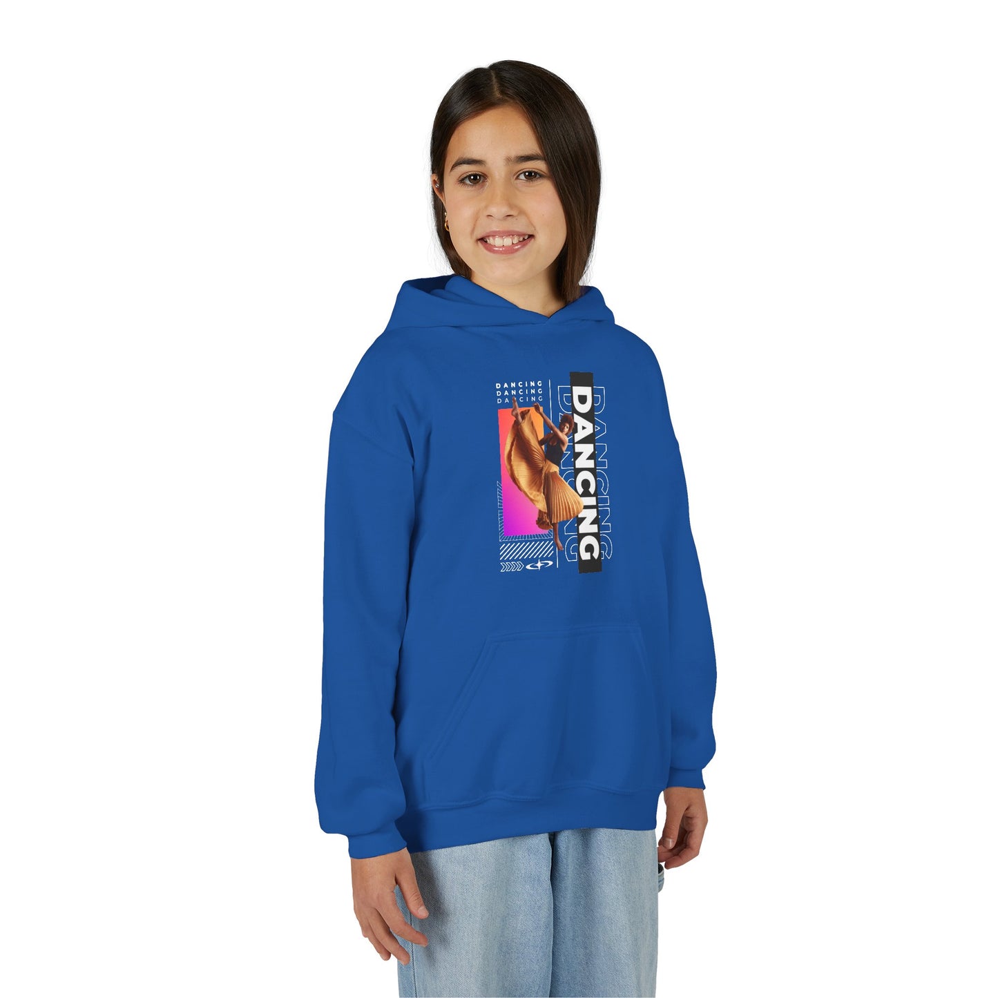“Dancing” Female Dancer Streetwear Graphic | Unisex Youth Hoodie – Dance Hoodie for Kids & Young Performers