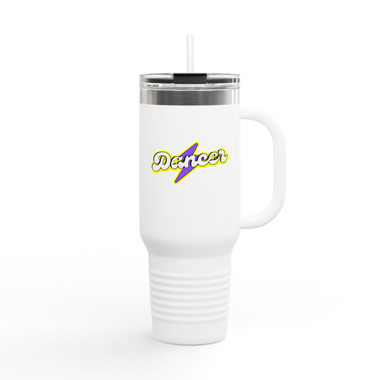 "Dancer" Superhero 40oz Insulated Travel Mug – Bold Stainless Steel Tumbler for Dance Lovers