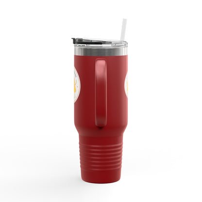 "Nacho Average Dancer" 40oz Insulated Travel Mug – Cute Kawaii Nacho Graphic Dance Tumbler for On-the-Go Hydration