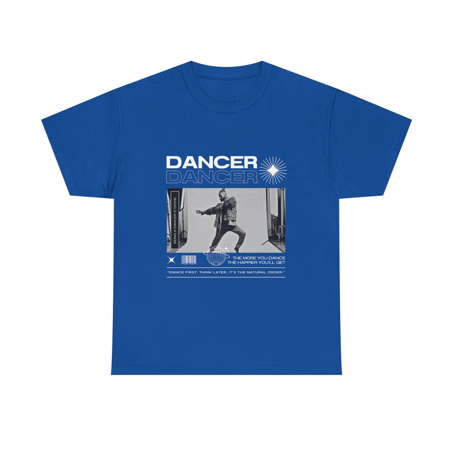 "Dancer "Jazz Pose Unisex Heavy Cotton Tee – Streetwear-Inspired Jazz Dance Graphic T-Shirt for Performers