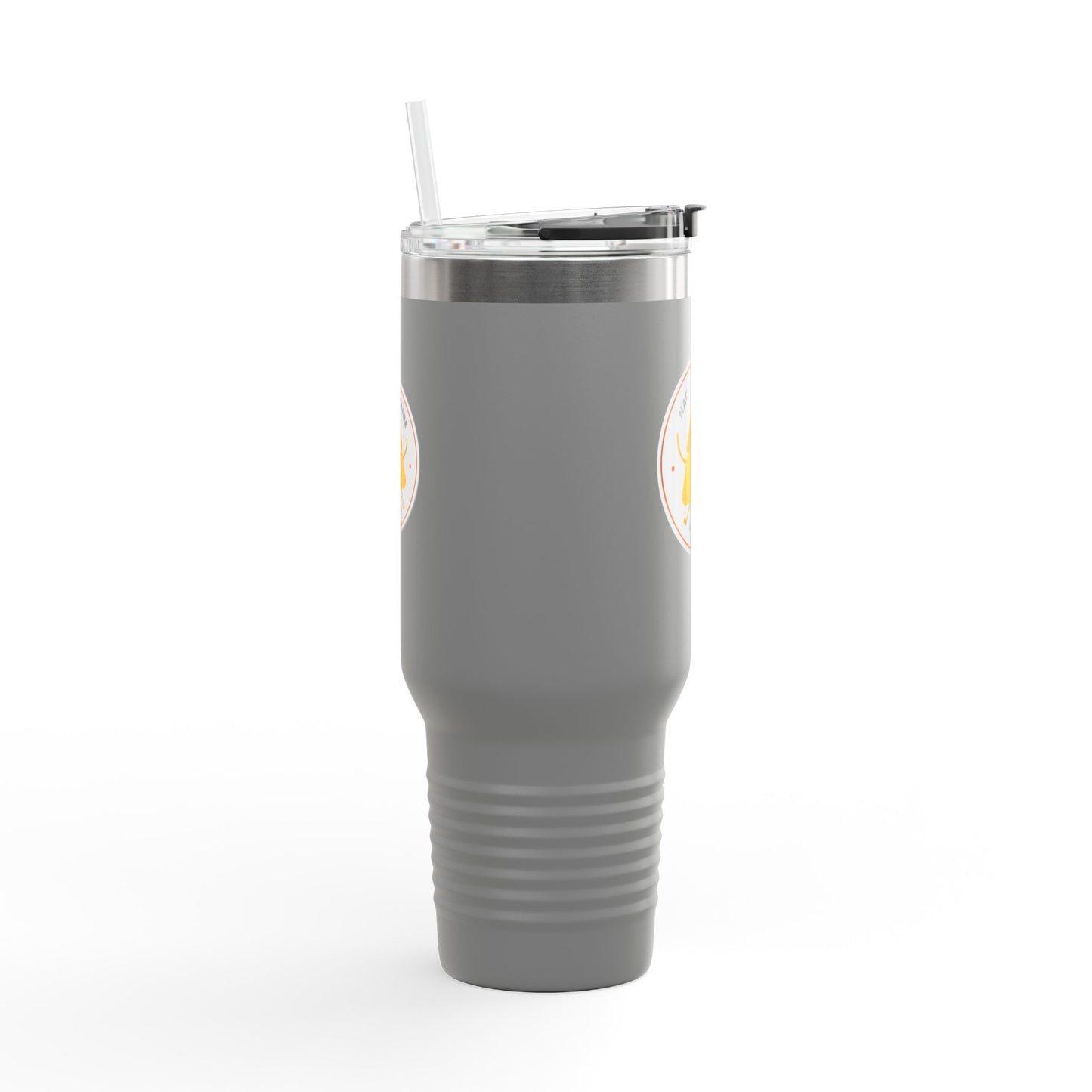 "Nacho Average Dancer" 40oz Insulated Travel Mug – Cute Kawaii Nacho Graphic Dance Tumbler for On-the-Go Hydration