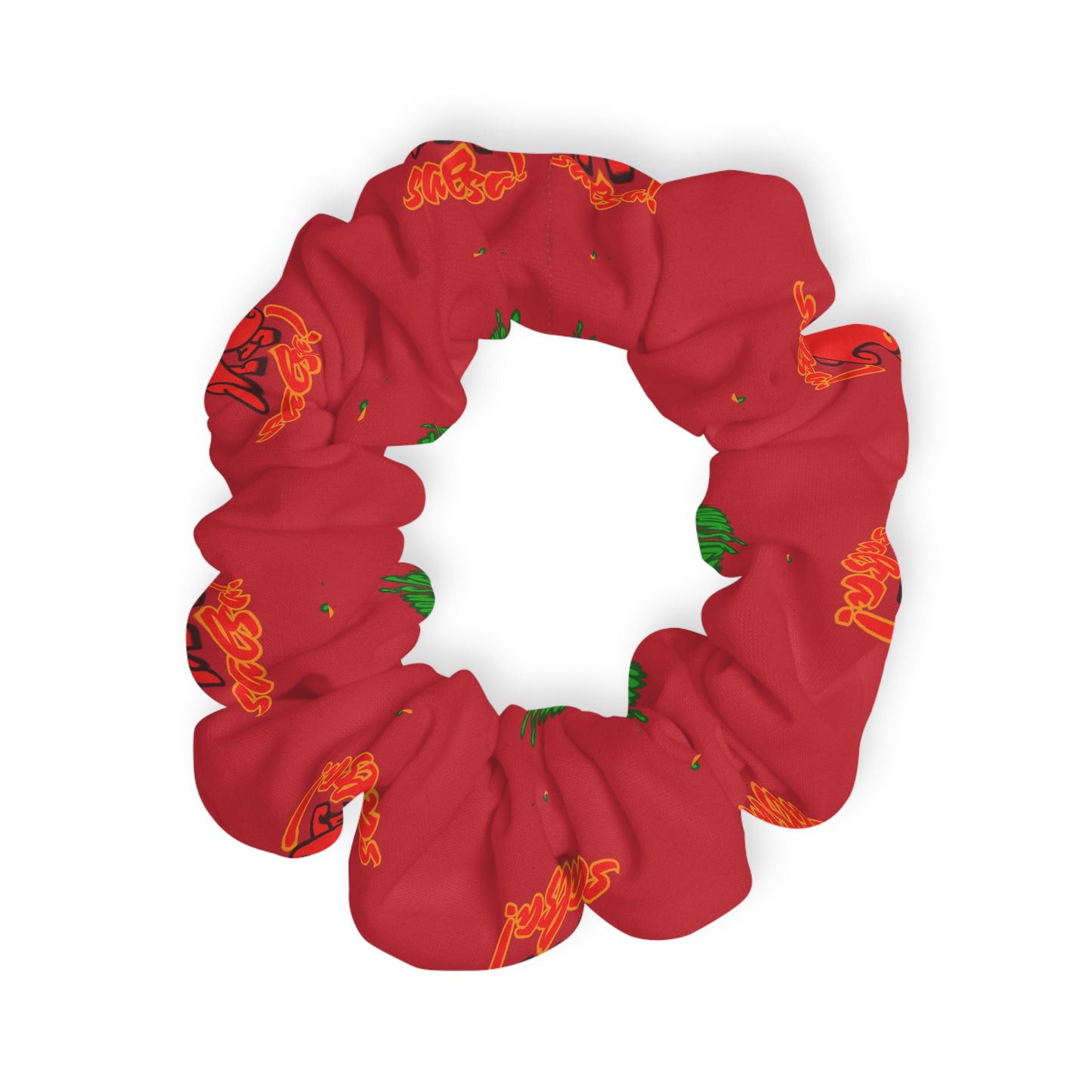 “What's a Pepper's Favorite Dance? Salsa!” Scrunchie – Funny Dance Pun Hair Accessory with Cute Pepper Graphic