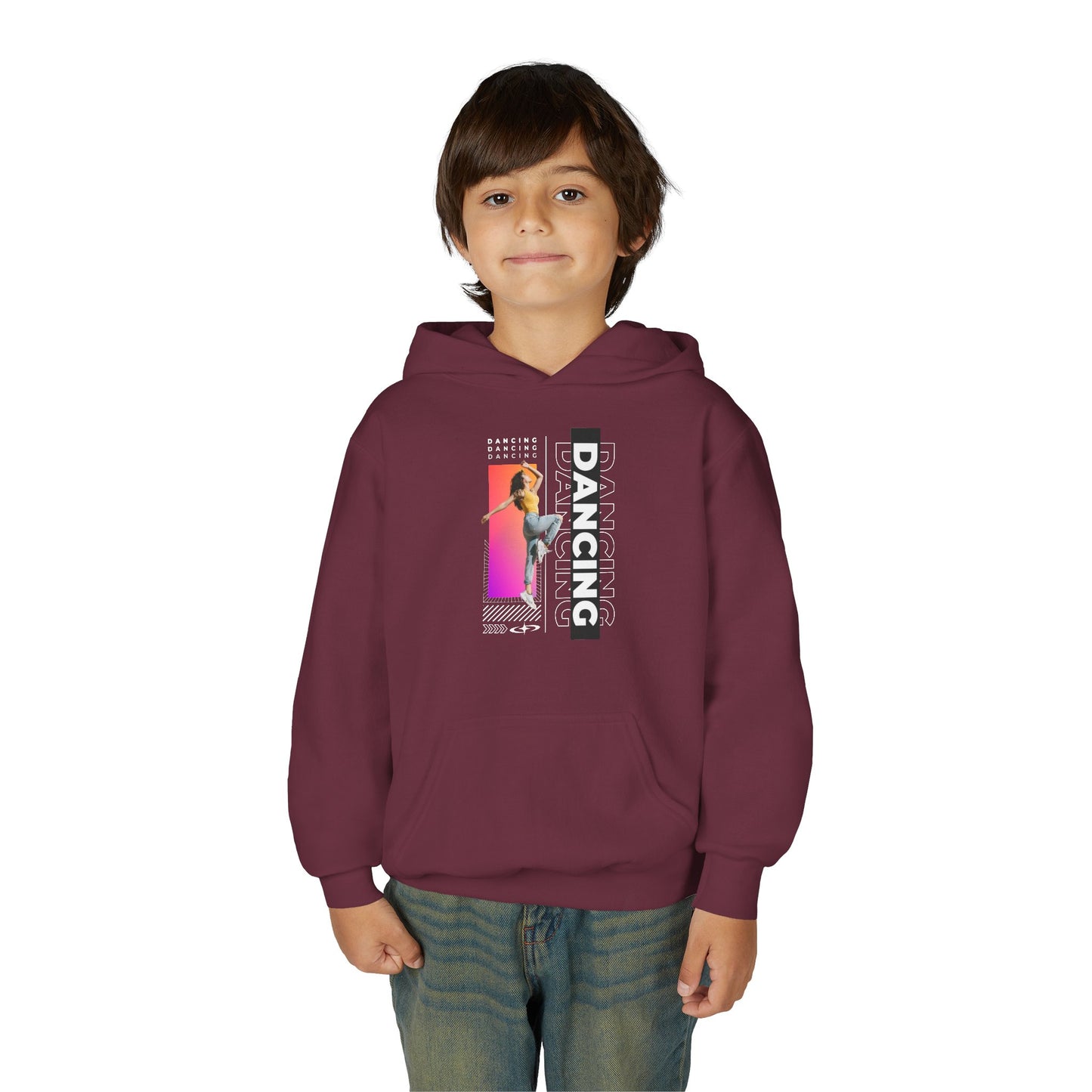 “Dancing” Female Dancer Streetwear Graphic | Unisex Youth Hoodie – Dance Hoodie for Kids & Young Performers