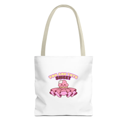 "You Are Tutu Sweet" Kawaii Cupcake Dance Tote Bag – Cute Canvas Bag for Dancers, Dance Moms & Ballet Lovers | Dance Gift Idea