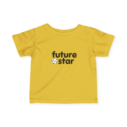 “Future Star” Infant Fine Jersey Tee – Cute Dance-Themed Baby T-Shirt for Little Performers and Rising Stars