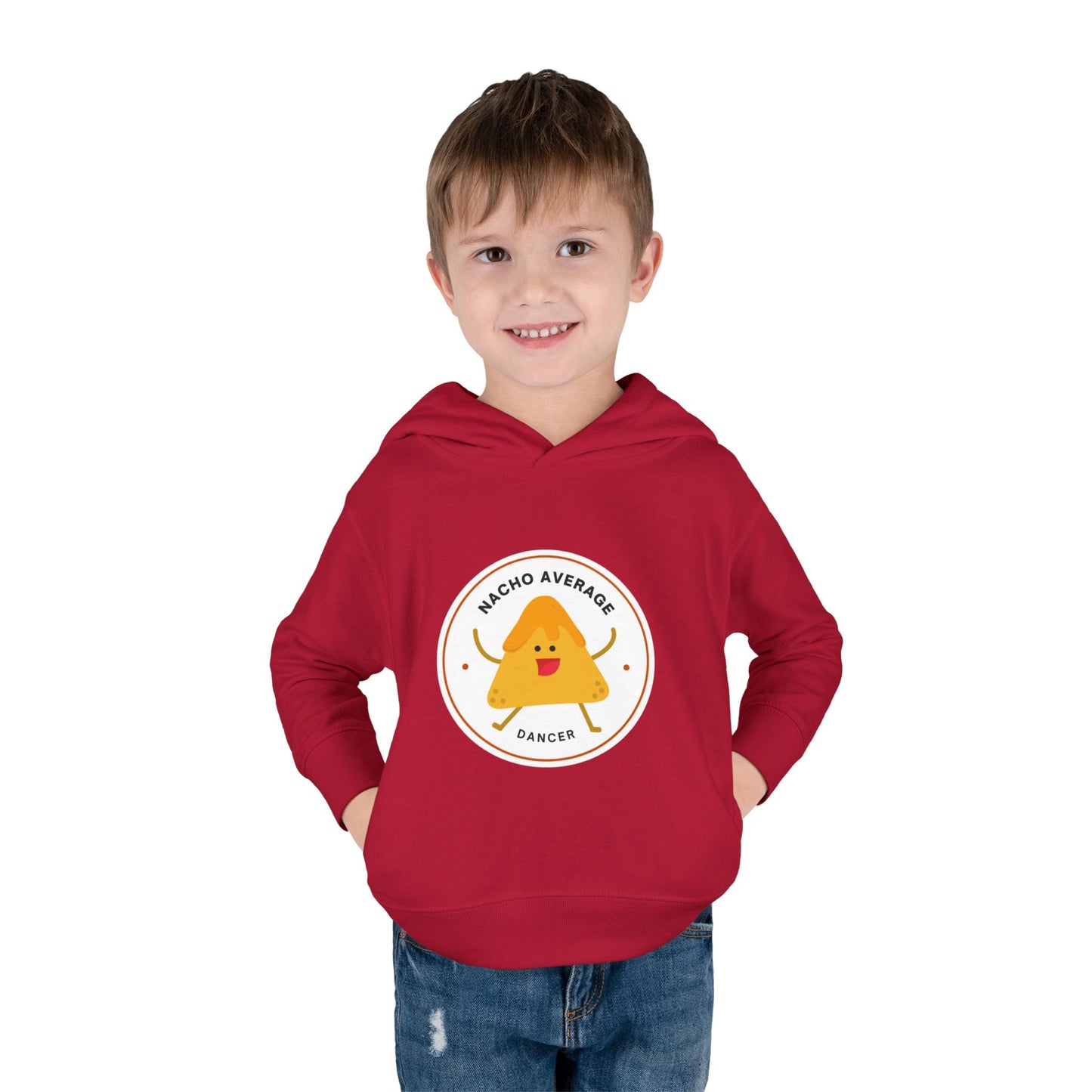 "Nacho Average Dancer" Pullover Fleece Sweatshirt with Cute Nacho Graphic | Funny Dance Gift for Kids - Toddler Dance Hoodie
