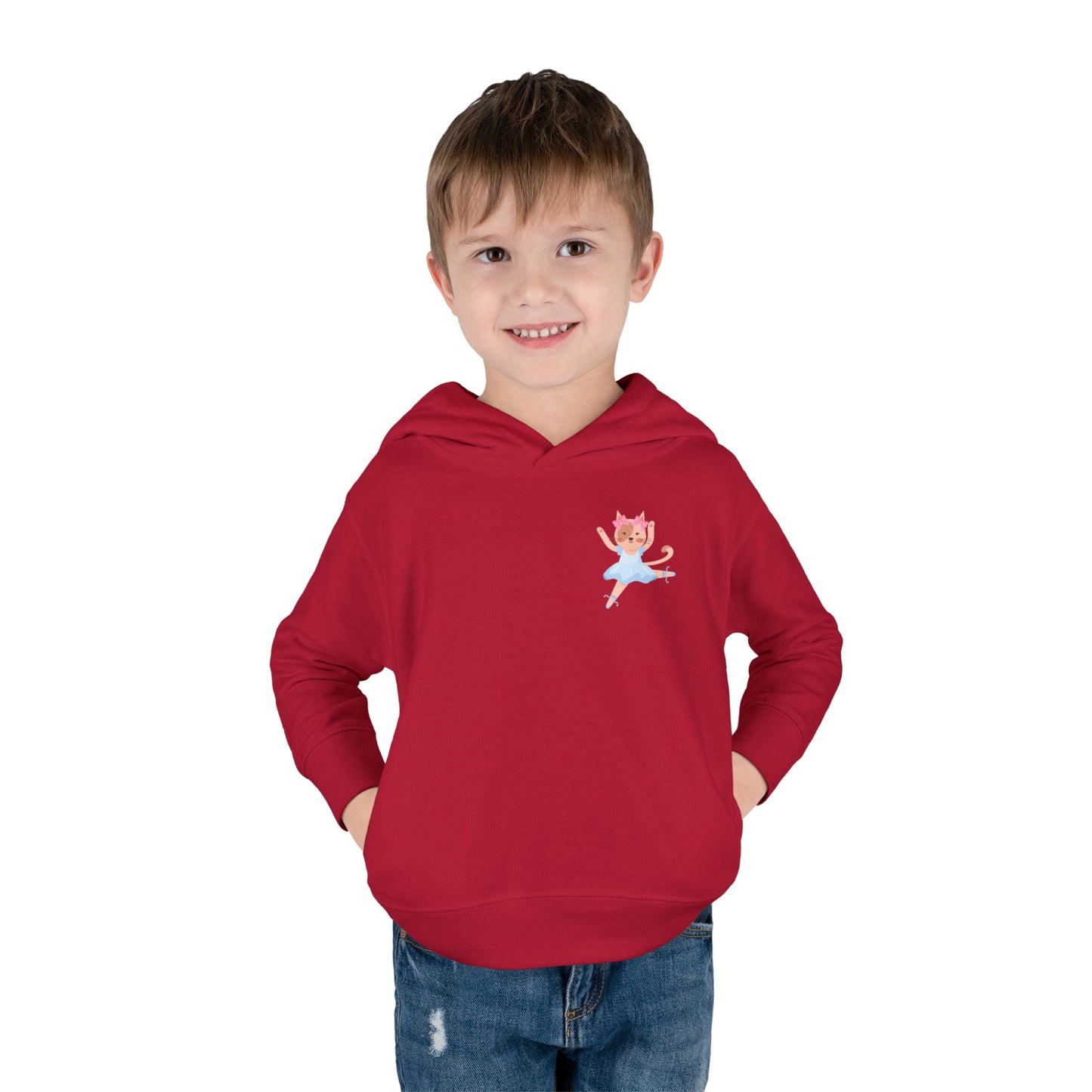 “Every Meow & Then I Dance” Adorable Dancing Cat Graphic | Cute Cat Dance Hoodie for Toddlers & Little Ballet Lovers - Toddler Pullover Hoodie