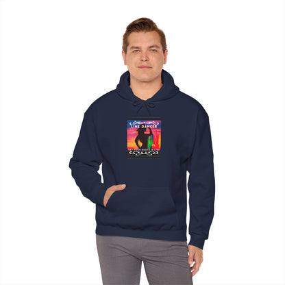 "Line Dancer, Get Your Boots in Line" Western-Inspired Graphic – Unisex Heavy Blend™ Hooded Sweatshirt