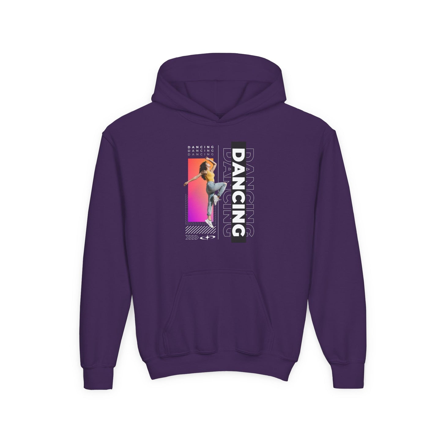“Dancing” Female Dancer Streetwear Graphic | Unisex Youth Hoodie – Dance Hoodie for Kids & Young Performers