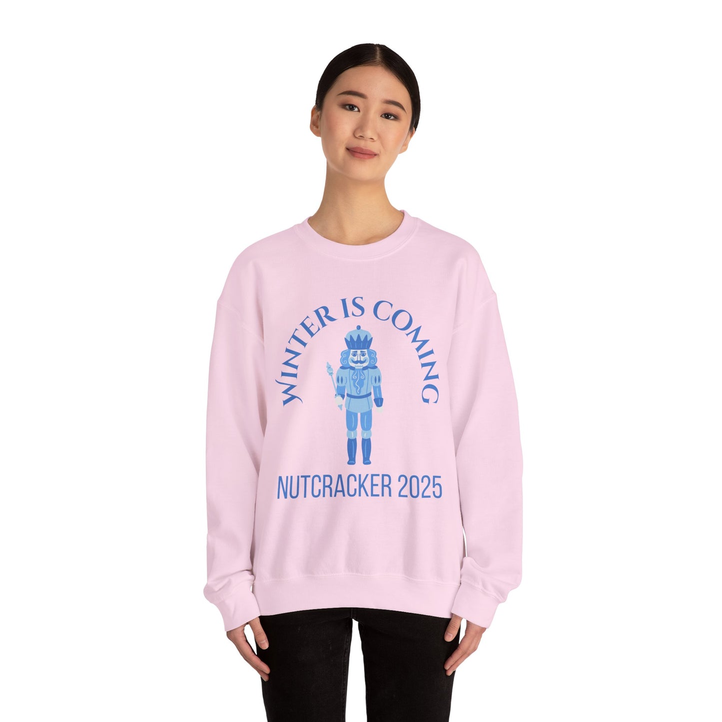 “Winter Is Coming Nutcracker 2025” ADULT Sweatshirt – Unisex Heavy Blend Crewneck | Holiday Dance Sweatshirt for Ballet Dancers