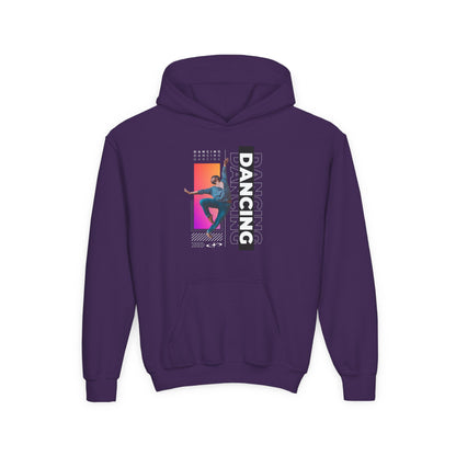 “Dancing” Male Dancer Streetwear Graphic | Unisex Youth Hoodie – Dance Hoodie for Kids & Young Performers