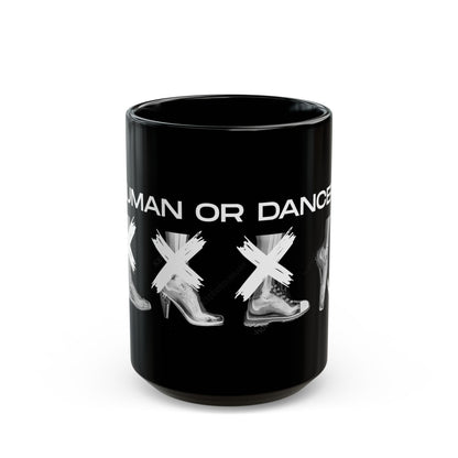 "Human or Dancer" Accent Coffee Mug – Dance-Themed Mug with Cute X-Ray Foot Design for Dancers, Ballet Teachers, and Dance Lovers