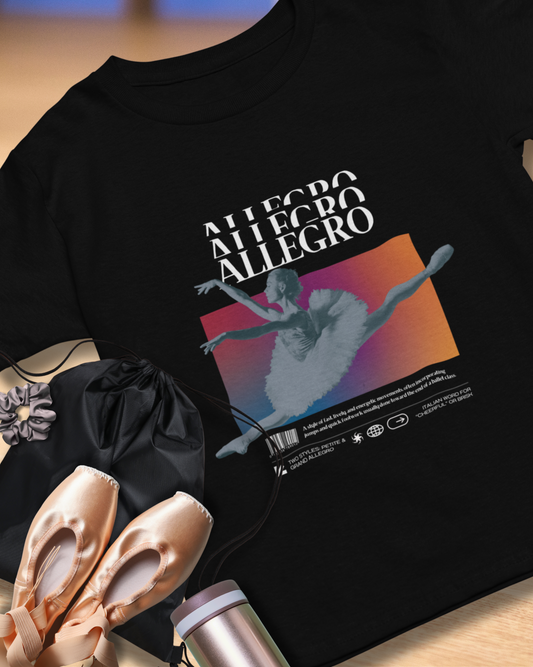 "Allegro" Ballet Definition Tee – Unisex Heavy Cotton T-Shirt with Ballet Streetwear Graphic