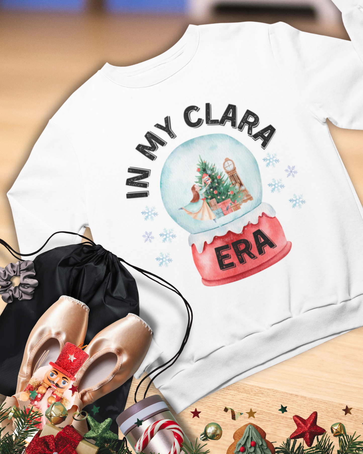 “In My Clara Era” YOUTH Sweatshirt – Ballet Nutcracker Crewneck for Kids | Youth Heavy Blend Dance Apparel