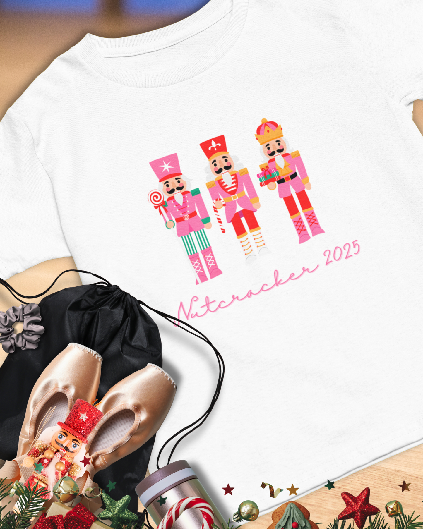 “Nutcracker 2025” ADULT Tee – Unisex Heavy Blend Cotton Tee | Ballet Holiday Dance T-Shirt for Dancers
