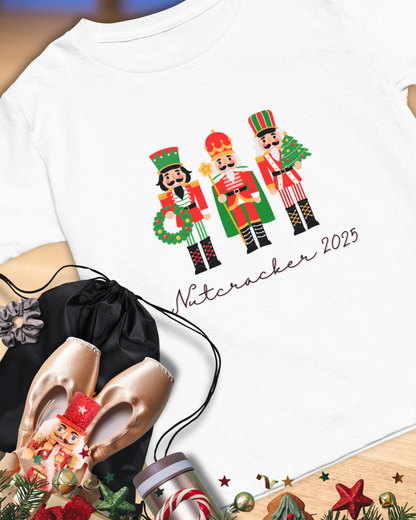 “Nutcracker 2025”  ADULT T-shirt – Unisex Heavy Blend Cotton Tee | Ballet Holiday Dance T-shirt for Dancers