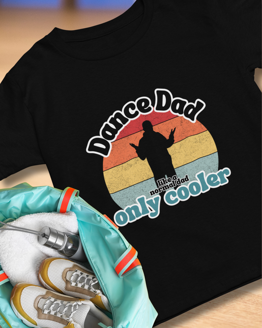 "Dance Dad" Unisex Heavy Cotton Tee – Funny Retro Dance Shirt for Cool Dads