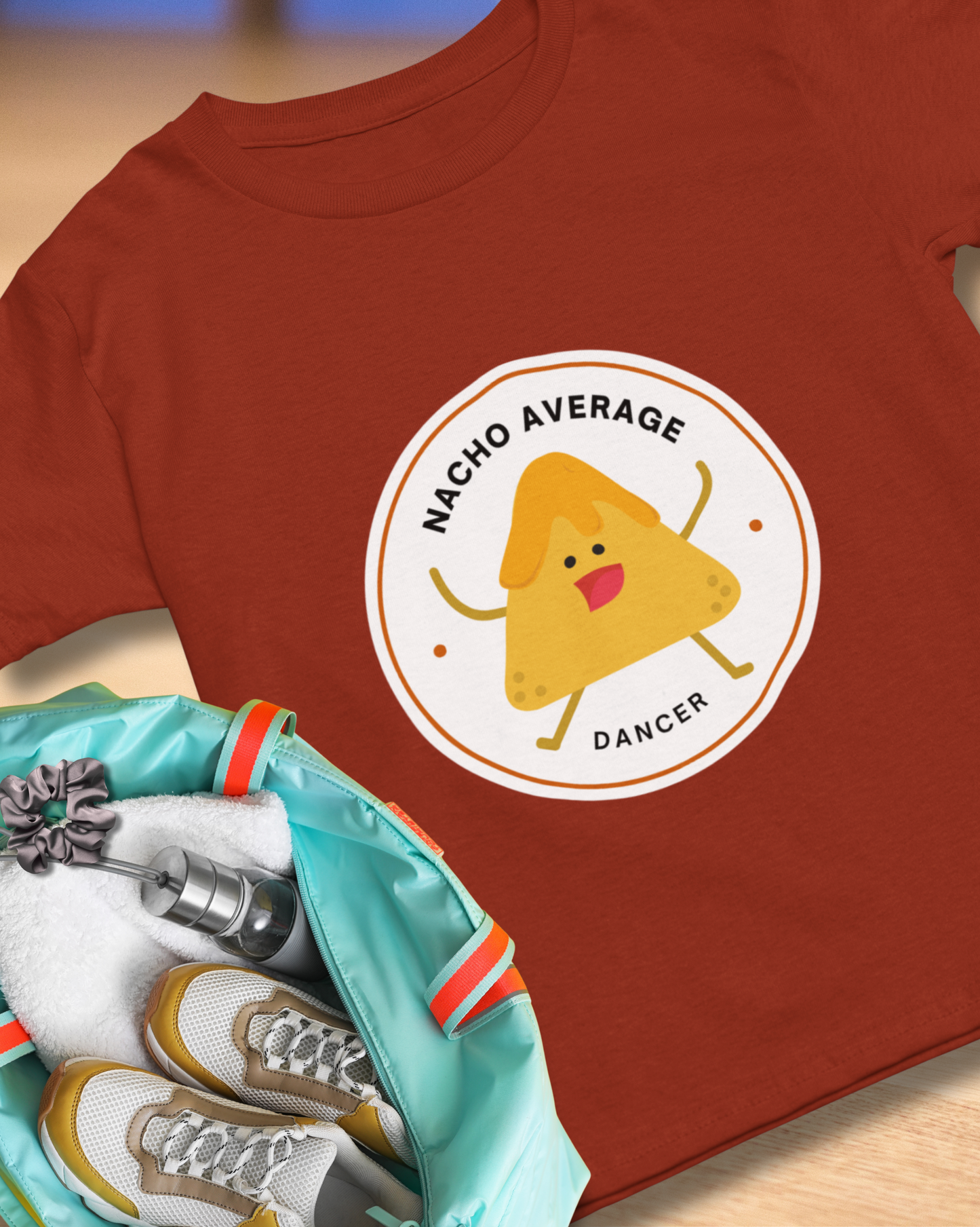 "Nacho Average Dancer" T-Shirt – Funny Dance Pun Unisex Garment-Dyed Tee with Cute Nacho Graphic 🌮💃