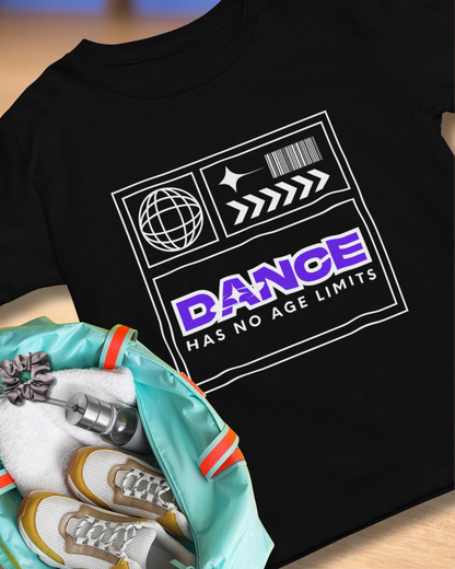 "Dance Has No Age Limits" Unisex Heavy Cotton T-Shirt – Streetwear Graphic Tee for Dancers of All Ages