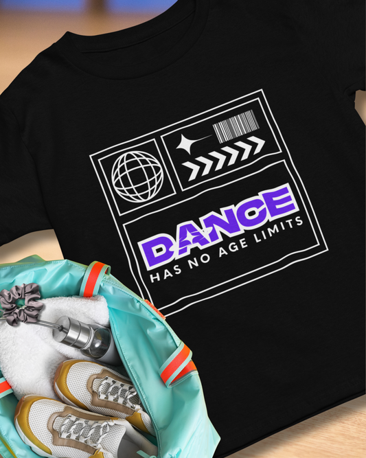 "Dance Has No Age Limits" Unisex Heavy Cotton T-Shirt – Streetwear Graphic Tee for Dancers of All Ages