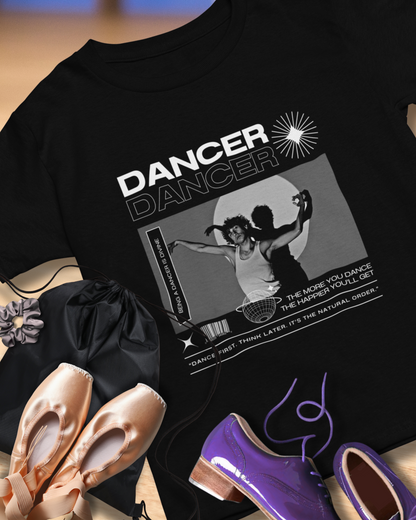 "Dancer" Spotlight Contemporary Dance Graphic Unisex Heavy Cotton Tee – Streetwear-Inspired Dance T-Shirt for Performers & Dance Lovers