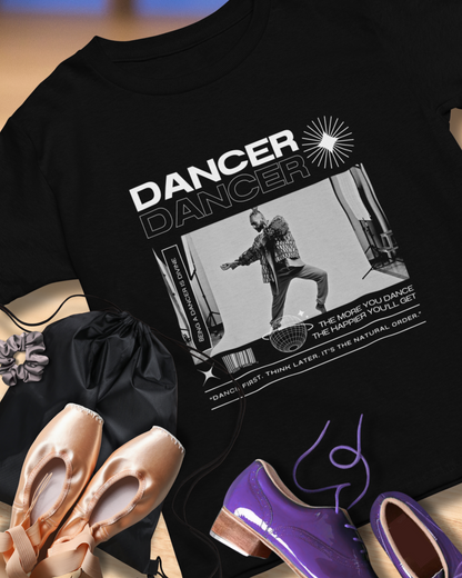 "Dancer "Jazz Pose Unisex Heavy Cotton Tee – Streetwear-Inspired Jazz Dance Graphic T-Shirt for Performers